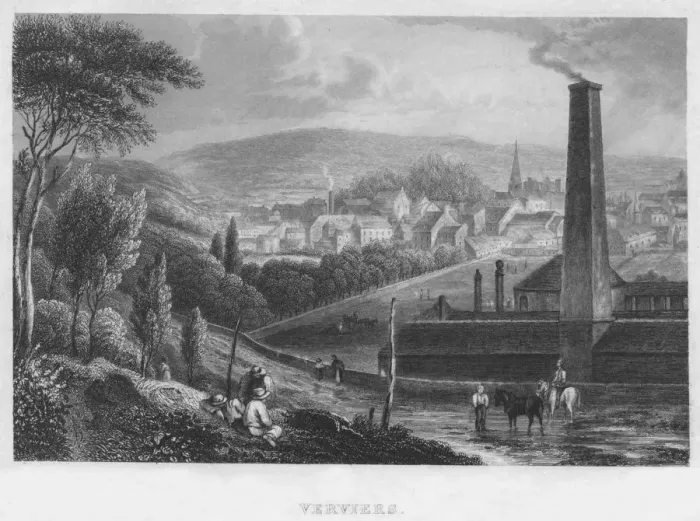 Framed Print : Verviers, 1850. Artist: H Bond Framed Print : Verviers, 1850. Artist: H Bond