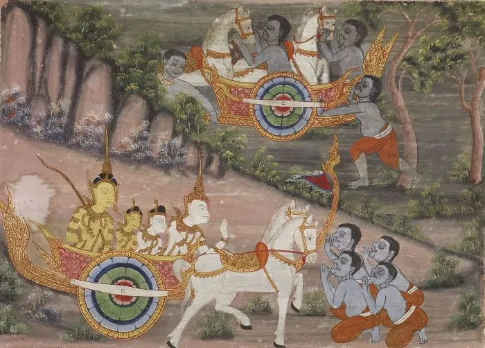 Framed Print : Vessantara Jataka, Chapter 3, c1920-1940. Creator: Unknown Framed Print : Vessantara Jataka, Chapter 3, c1920-1940. Creator: Unknown
