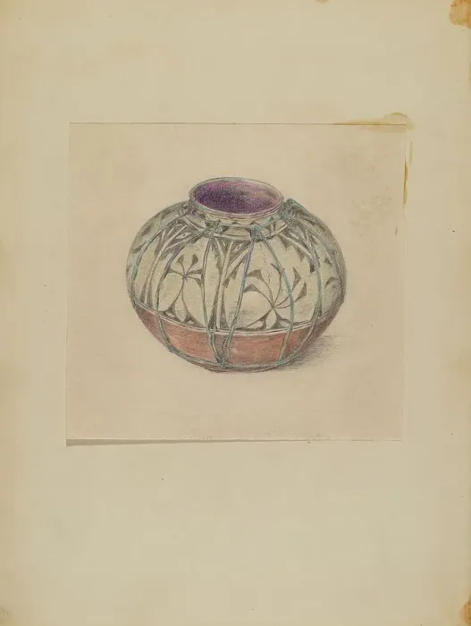 Framed Print : Vessel, 1935 / 1942. Creator: Mary Berner Framed Print : Vessel, 1935 / 1942. Creator: Mary Berner