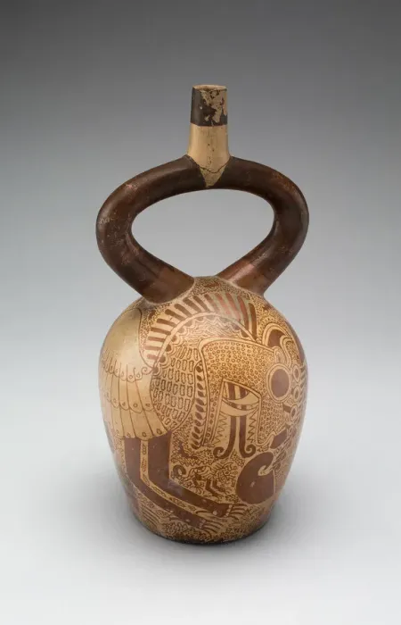 Framed Print : Vessel Depicting a Composite Feline Figure, 100 B. C. / A. D. 500. Creator: Unknown Framed Print : Vessel Depicting a Composite Feline Figure, 100 B. C. / A. D. 500. Creator: Unknown