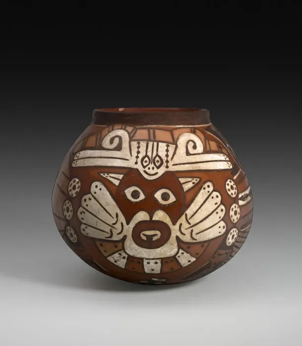 Framed Print : Vessel Depicting a Costumed Ritual Performer Holding a Staff and a Trophy Head, 180 B. C Framed Print : Vessel Depicting a Costumed Ritual Performer Holding a Staff and a Trophy Head, 180 B. C