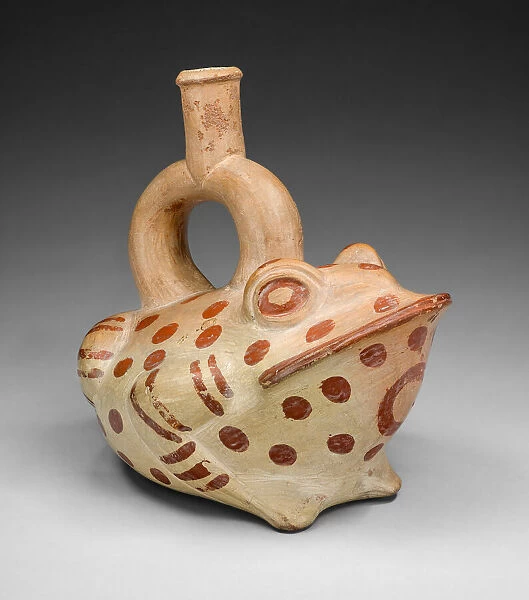 Vessel Depicting a Spotted Frog, 100 B. C.  /  A. D. 500. Creator: Unknown