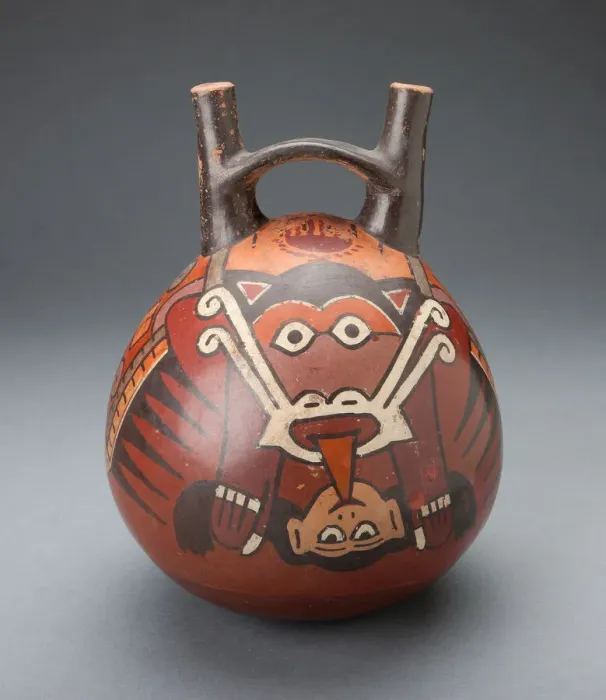 Framed Print : Vessel Depicting a Winged Figure Holding a Decapitated Head, 180 B. C. / A. D. 500 Framed Print : Vessel Depicting a Winged Figure Holding a Decapitated Head, 180 B. C. / A. D. 500