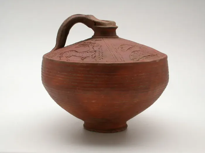 Framed Print : Vessel, Egypt, Roman Period (30 BC-AD 495). Creator: Unknown Framed Print : Vessel, Egypt, Roman Period (30 BC-AD 495). Creator: Unknown
