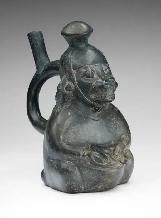 Framed Print : Vessel in the Form of a Masked Drummer, 100 B. C. / A. D. 500. Creator: Unknown Framed Print : Vessel in the Form of a Masked Drummer, 100 B. C. / A. D. 500. Creator: Unknown