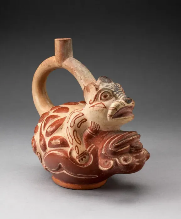 Framed Print : Vessel in Form of Two Pumas, 100 B. C. / A. D. 500. Creator: Unknown Framed Print : Vessel in Form of Two Pumas, 100 B. C. / A. D. 500. Creator: Unknown
