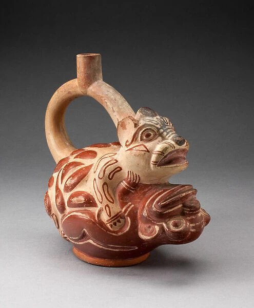 Vessel in Form of Two Pumas, 100 B.C.  /  A.D. 500. Creator: Unknown