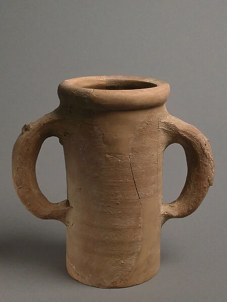 Vessel with Two Handles, Coptic, 4th-7th century. Creator: Unknown