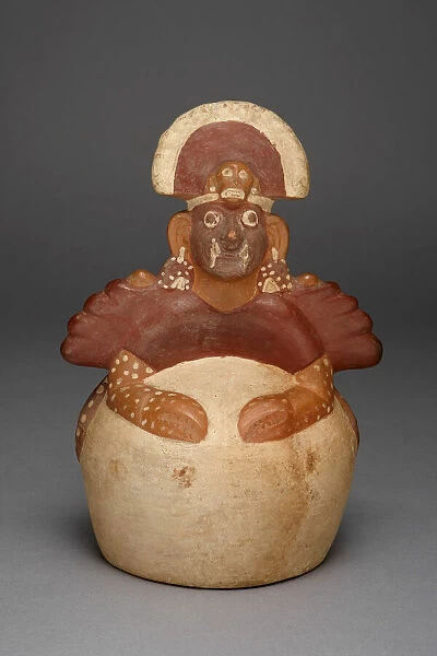 Vessel with a Spout Modeled in the Form of Figure, Possibly Ai-Apec, Costumed as a