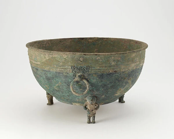 Vessel (tui) and stand, Han dynasty, 3rd-2nd century BCE. Creator: Unknown