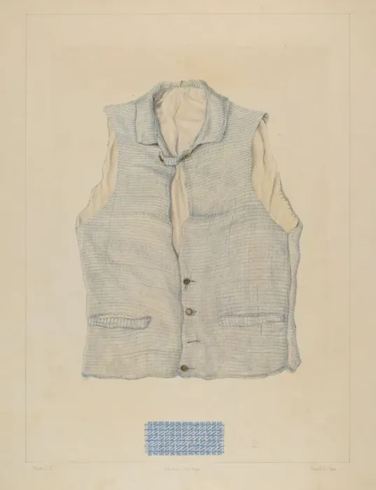 Framed Print : Vest, 1935 / 1942. Creator: Frank J Mace Framed Print : Vest, 1935 / 1942. Creator: Frank J Mace