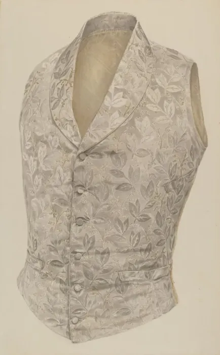 Framed Print : Vest, c. 1940. Creator: Alvin Shiren Framed Print : Vest, c. 1940. Creator: Alvin Shiren