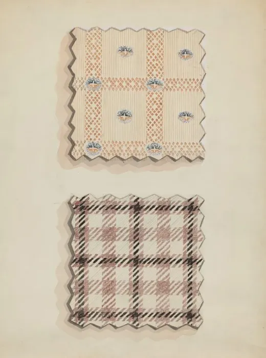 Framed Print : Vest Material, c. 1936. Creator: Robert Stewart Framed Print : Vest Material, c. 1936. Creator: Robert Stewart