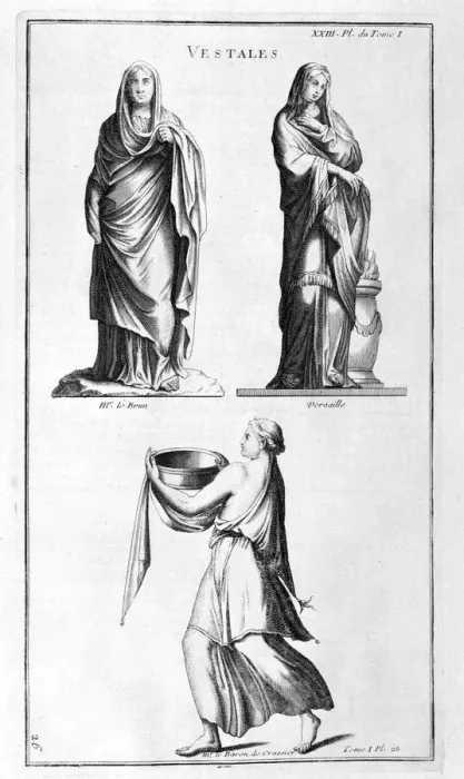 Framed Print : Vestal, 1747. Artist: Bernard de Montfaucon Framed Print : Vestal, 1747. Artist: Bernard de Montfaucon