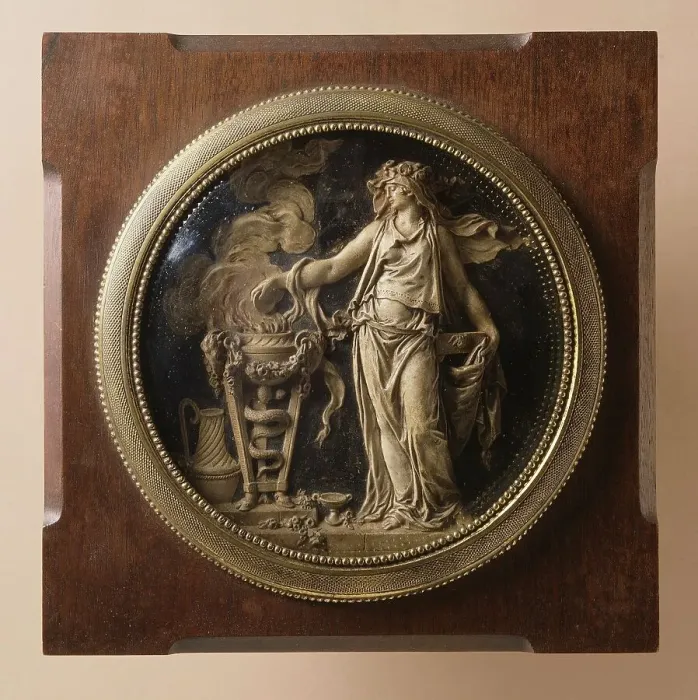 Framed Print : Vestal Making Sacrifice at Altar, c.1870. Creator: Unknown Framed Print : Vestal Making Sacrifice at Altar, c.1870. Creator: Unknown