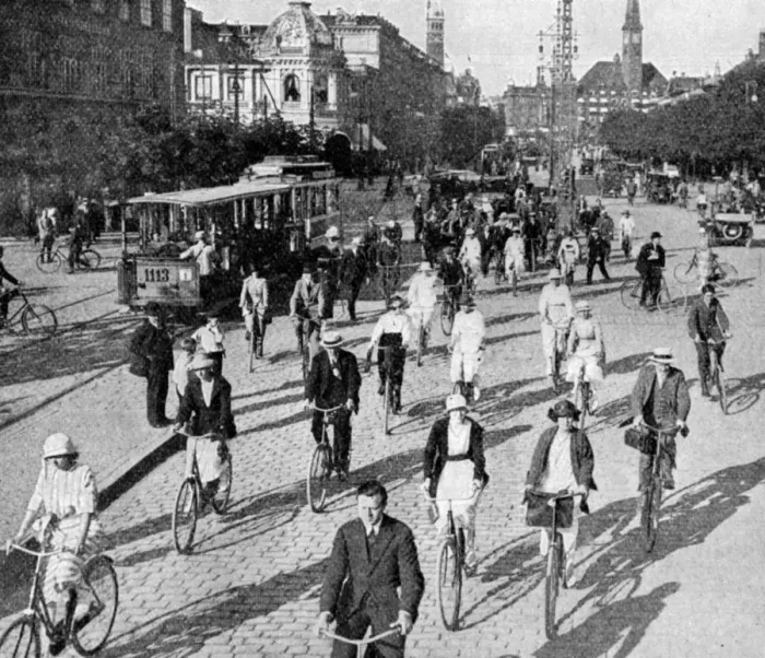 Framed Print : The Vesterbrogade, Copenhagen, Denmark, c1922. Artist: T Larsen Framed Print : The Vesterbrogade, Copenhagen, Denmark, c1922. Artist: T Larsen
