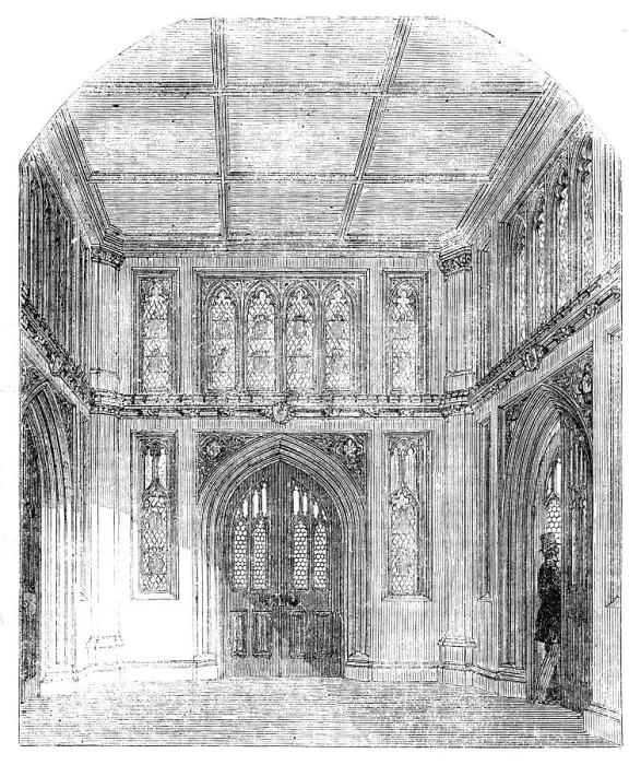 Framed Print : Vestibule to the Library of the House of Commons, 1857. Creator: Unknown Framed Print : Vestibule to the Library of the House of Commons, 1857. Creator: Unknown