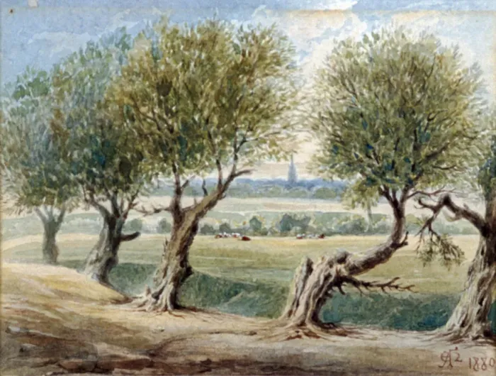 Framed Print : Last Vestige of the River Fleet... on the East side of Fleet Road, Hampstead, 1880 Framed Print : Last Vestige of the River Fleet... on the East side of Fleet Road, Hampstead, 1880