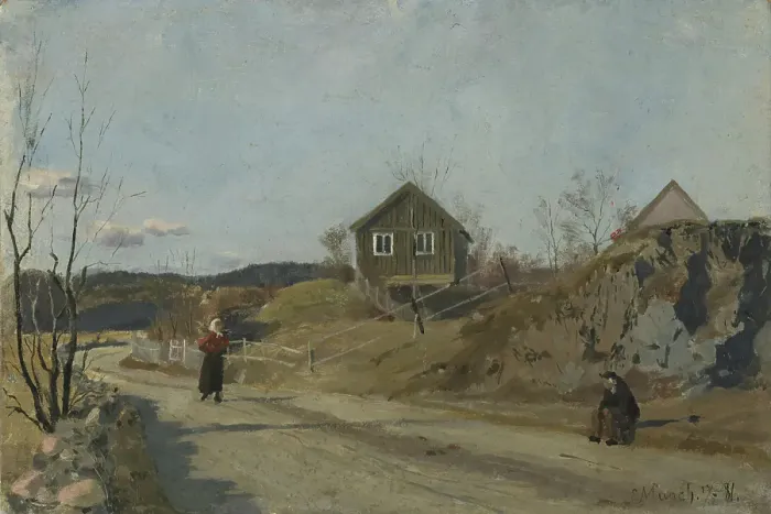 Framed Print : From Vestre Aker, 1881. Creator: Edvard Munch
