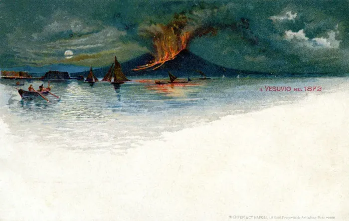 Framed Print : Vesuvius in 1872 Framed Print : Vesuvius in 1872