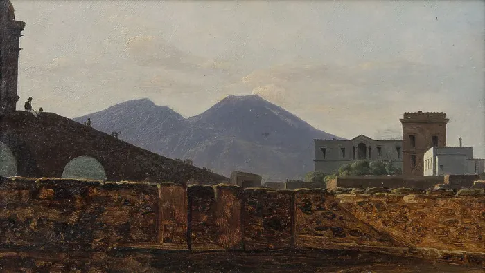 Framed Print : Vesuvius Seen from St January Bridge, Naples. Creator: Gustaf Soderberg Framed Print : Vesuvius Seen from St January Bridge, Naples. Creator: Gustaf Soderberg