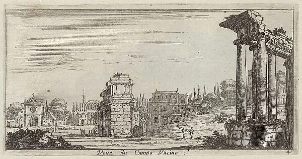 Veüe du Campo Vacine, 1640-1660. Creator: Israel Silvestre