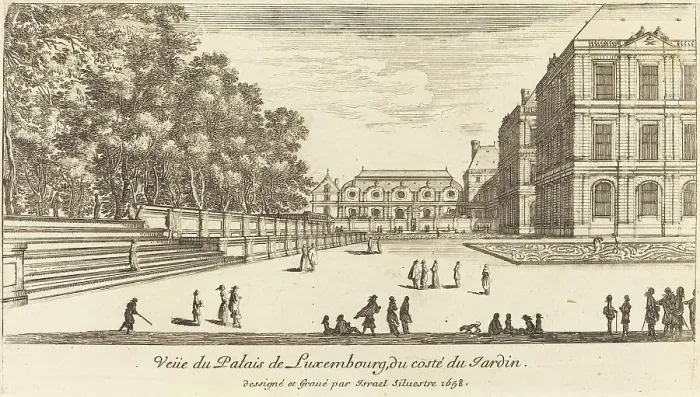 Framed Print : Veue du Luxembourg, 1655. Creator: Israel Silvestre Framed Print : Veue du Luxembourg, 1655. Creator: Israel Silvestre