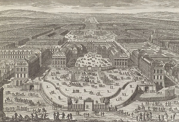 Veüe generale du chateau de Versailles, 1680s. 1680s. Creator: Adam Perelle