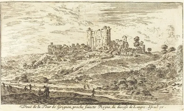 Framed Print : Veue de la Tour de Grignon, 1650. Creator: Israel Silvestre Framed Print : Veue de la Tour de Grignon, 1650. Creator: Israel Silvestre