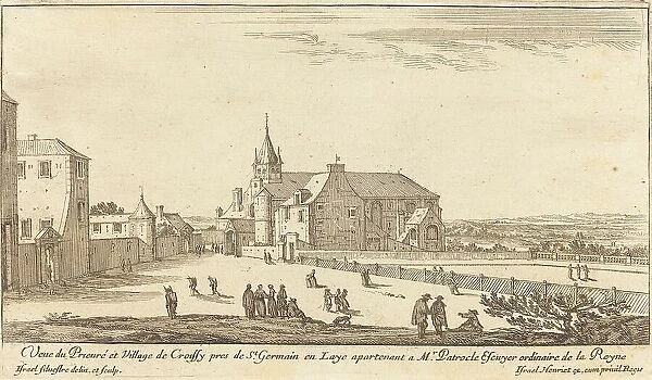 Veue de Prieure et Village de Croissy, 1650. Creator: Israel Silvestre