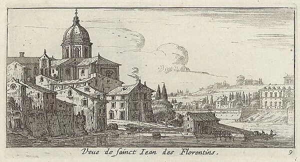 Veue de sainct Jean des Florentins, 1640-1660. Creator: Israel Silvestre