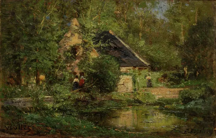 Framed Print : Mill in Veules, 1882-1883 Framed Print : Mill in Veules, 1882-1883
