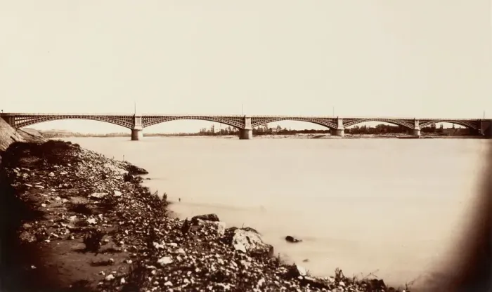 Framed Print : Viaduc de la Voulte, 1861 or after. Creator: Edouard Baldus Framed Print : Viaduc de la Voulte, 1861 or after. Creator: Edouard Baldus