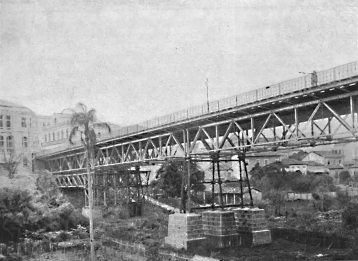 Framed Print : Viaducto do Cha, 1895. Artist: Paulo Kowalsky Framed Print : Viaducto do Cha, 1895. Artist: Paulo Kowalsky