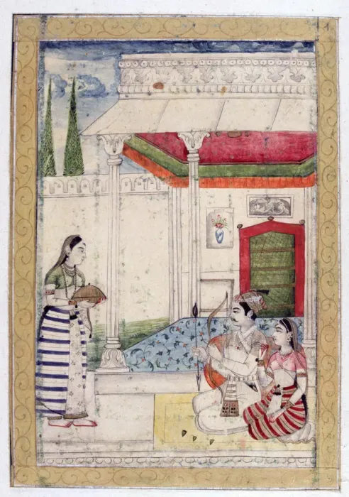 Framed Print : Vibhasa Ragini, Ragamala Album, School of Rajasthan, 19th century Framed Print : Vibhasa Ragini, Ragamala Album, School of Rajasthan, 19th century