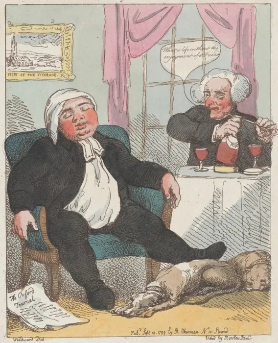 Framed Print : Vicar, September 10, 1799. September 10, 1799. Creator: Thomas Rowlandson Framed Print : Vicar, September 10, 1799. September 10, 1799. Creator: Thomas Rowlandson