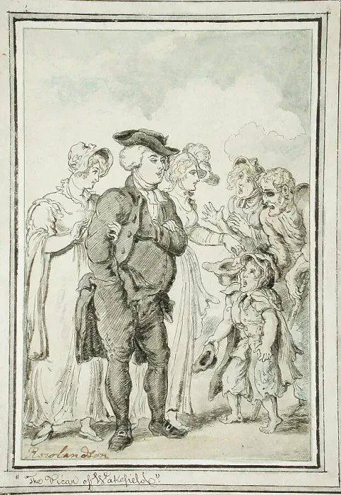 Framed Print : The Vicar of Wakefield, c1817. Creator: Thomas Rowlandson Framed Print : The Vicar of Wakefield, c1817. Creator: Thomas Rowlandson