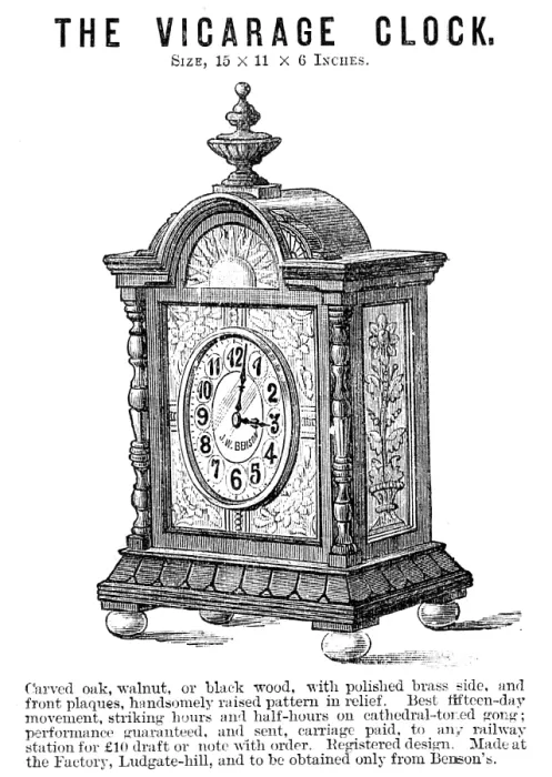Framed Print : The Vicarage Clock, 1883. Creator: Unknown