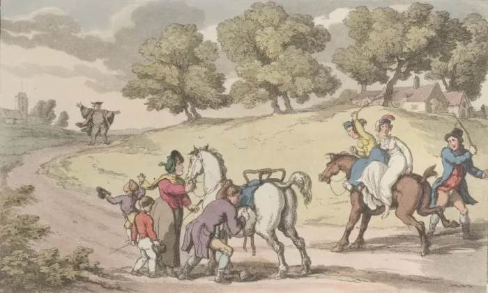 Framed Print : The Vicars Family on their Road to Church, from The Vicar of Wakefield Framed Print : The Vicars Family on their Road to Church, from The Vicar of Wakefield