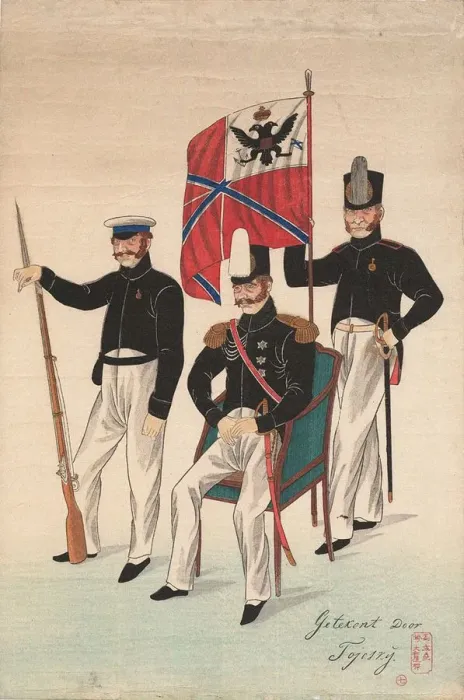 Framed Print : Vice admiral Count Yevfimy Putyatin at Nagasaki in 1853, c. 1853 Framed Print : Vice admiral Count Yevfimy Putyatin at Nagasaki in 1853, c. 1853