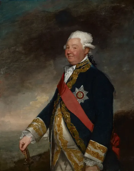 Framed Print : Vice-Admiral Edward Hughes, 1780s. Creator: Gilbert Stuart Framed Print : Vice-Admiral Edward Hughes, 1780s. Creator: Gilbert Stuart