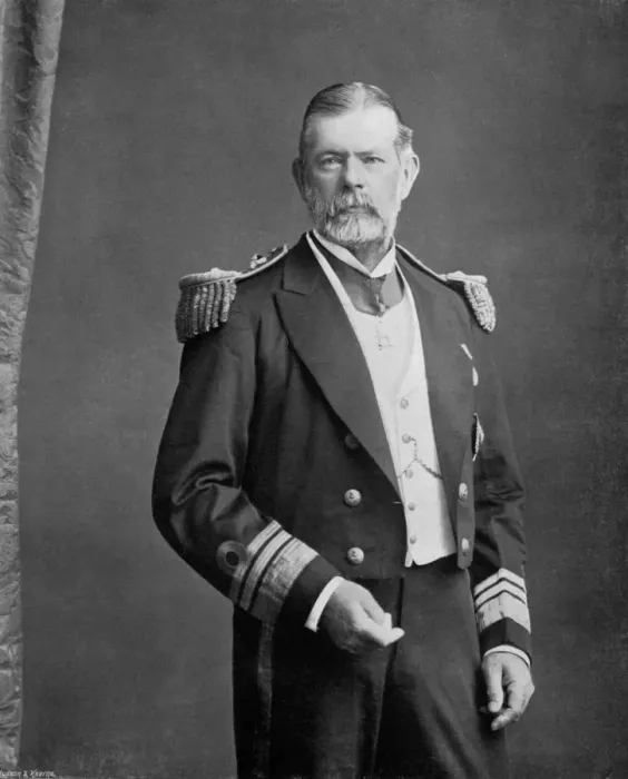 Framed Print : Vice-Admiral Sir John Ommanney Hopkins, British naval officer, 1896. Artist: Marsh Brothers Framed Print : Vice-Admiral Sir John Ommanney Hopkins, British naval officer, 1896. Artist: Marsh Brothers