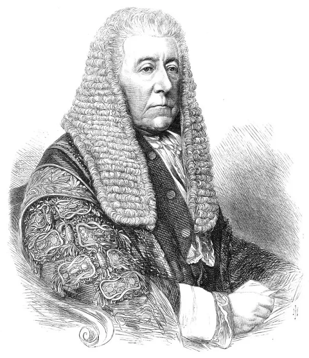 Framed Print : Vice-Chancellor Giffard, 1868. Creator: Unknown Framed Print : Vice-Chancellor Giffard, 1868. Creator: Unknown