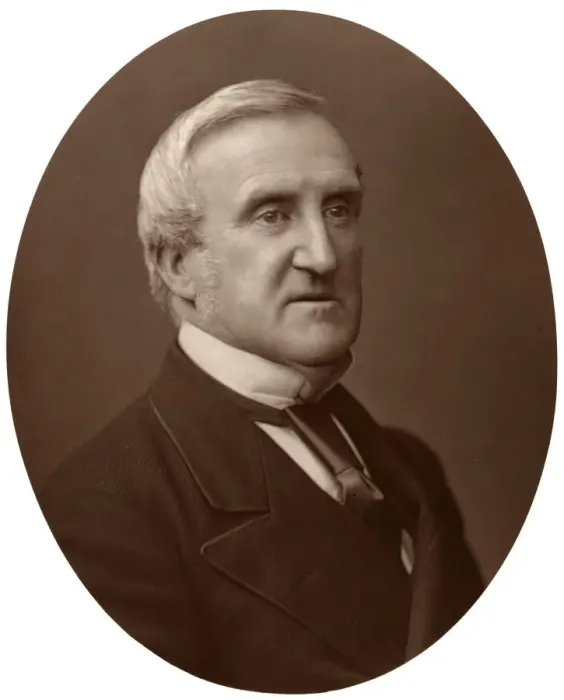 Framed Print : Vice-Chancellor Sir C Hall, Judge of the High Court of Justice, 1876. Artist: Lock & Whitfield