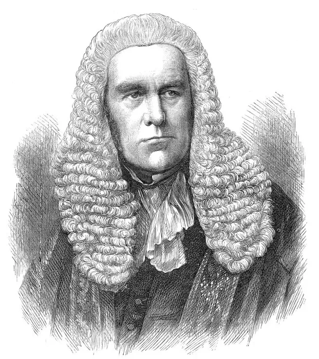 Framed Print : Vice-Chancellor Wickens, 1871. Creator: Unknown Framed Print : Vice-Chancellor Wickens, 1871. Creator: Unknown