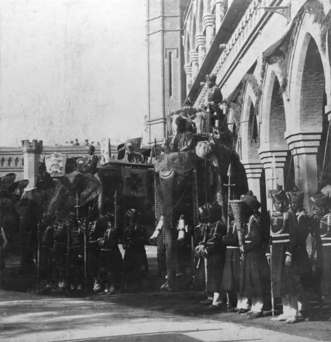 Framed Print : The viceroys elephant, Delhi, India, 1900s. Artist: H Hands & Son Framed Print : The viceroys elephant, Delhi, India, 1900s. Artist: H Hands & Son