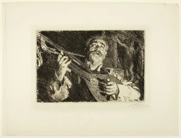 Framed Print : Vicke, 1918. Creator: Anders Leonard Zorn Framed Print : Vicke, 1918. Creator: Anders Leonard Zorn