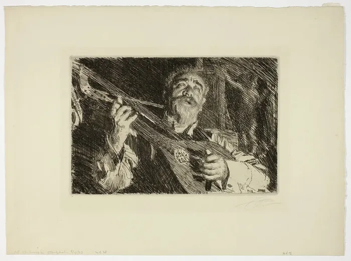 Framed Print : Vicke, 1918. Creator: Anders Leonard Zorn Framed Print : Vicke, 1918. Creator: Anders Leonard Zorn
