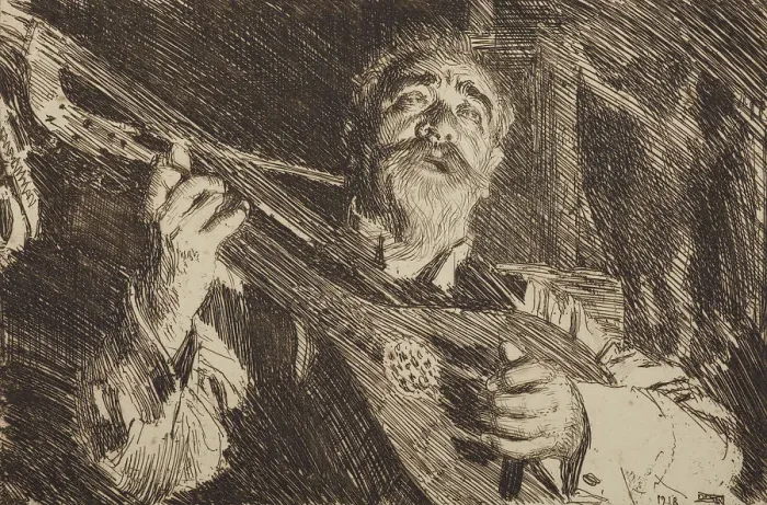 Framed Print : Vicke, 1918. Creator: Anders Leonard Zorn Framed Print : Vicke, 1918. Creator: Anders Leonard Zorn