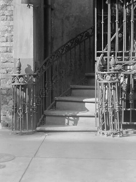 Victor David House (Le Petit Salon) entrance stairway, 620 St. Peter Street, New Orleans, c1920-1926 Creator: Arnold Genthe